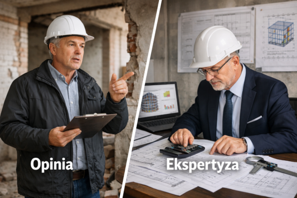 różnic pomiędzy opinią a ekspertyzą