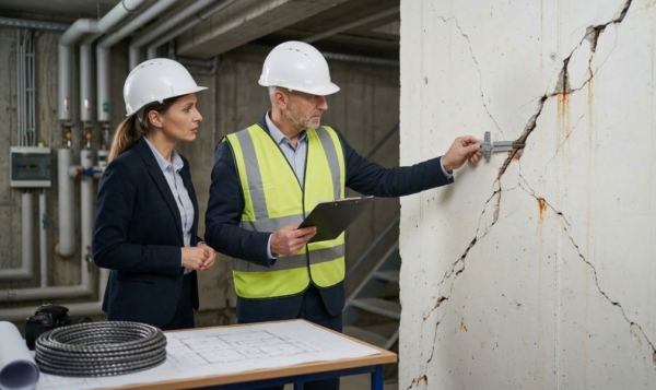 Pęknie ścian nośnych