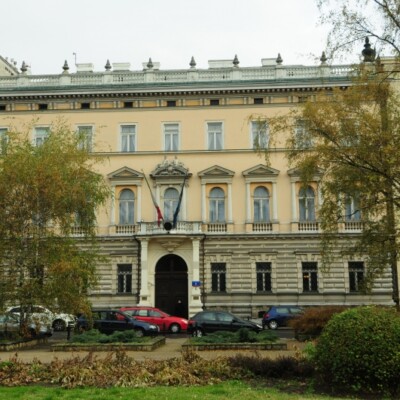 Ekspertyza stropów i balkonów Ambasady Włoskiej przy pl. Dąbrowskiego w Warszawie.